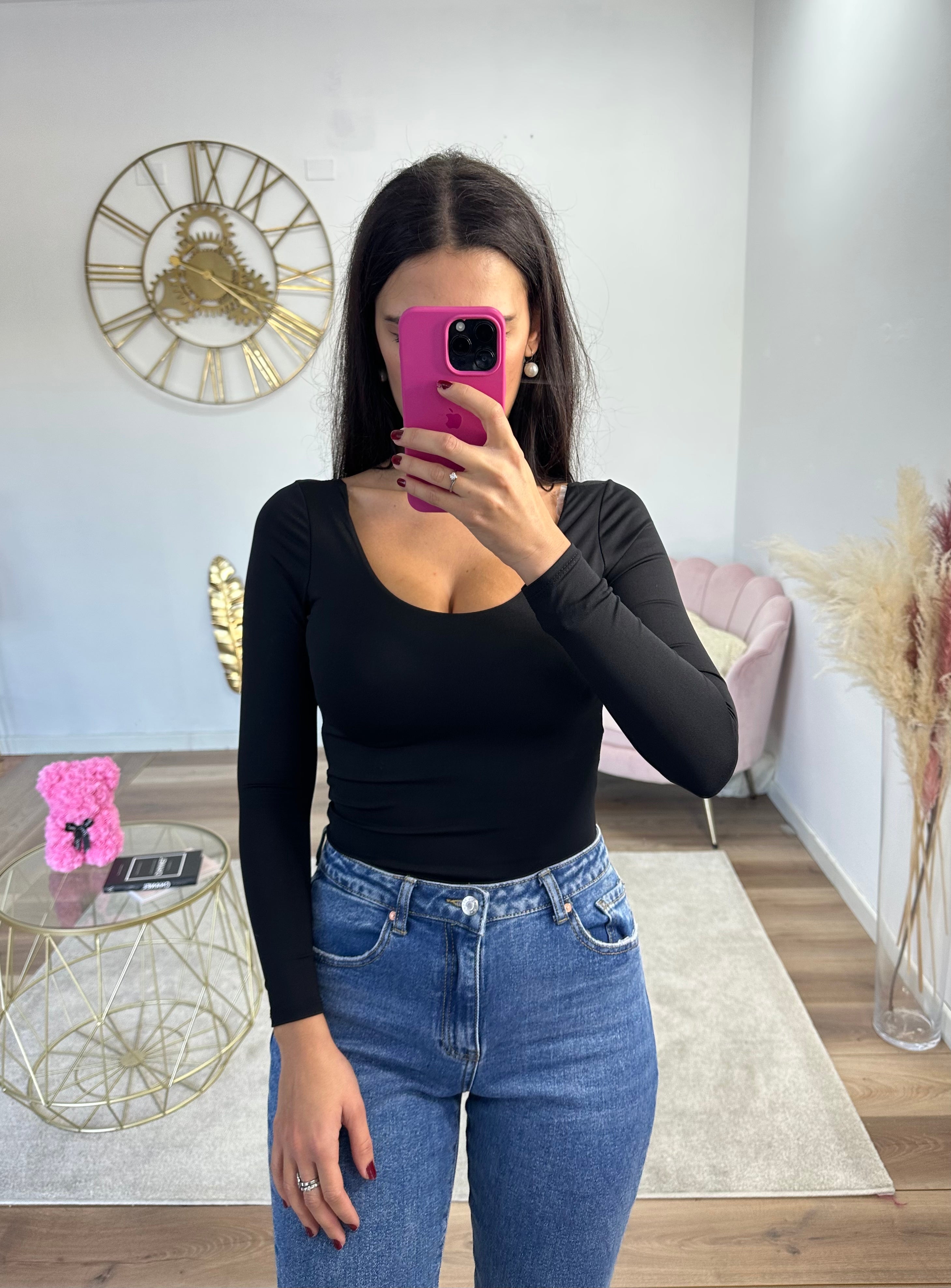 Body Scollo Tondo Nero