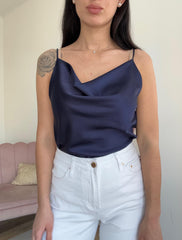 Sottogiacca in Satin Blue