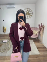 Blazer Over Bordeaux