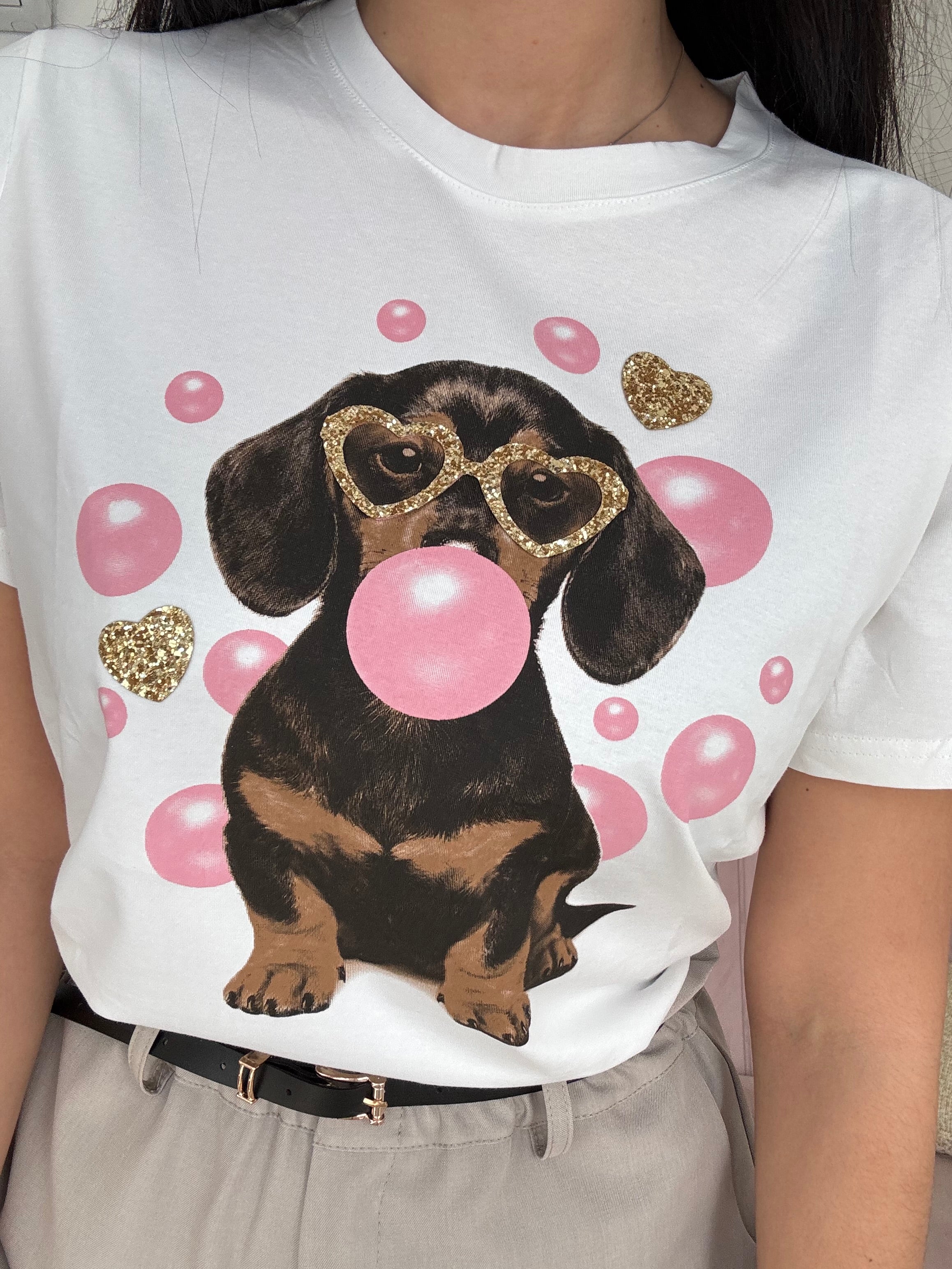 T-shirt Bassotto Pink