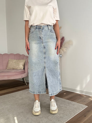 Gonna Denim Vintage Strass