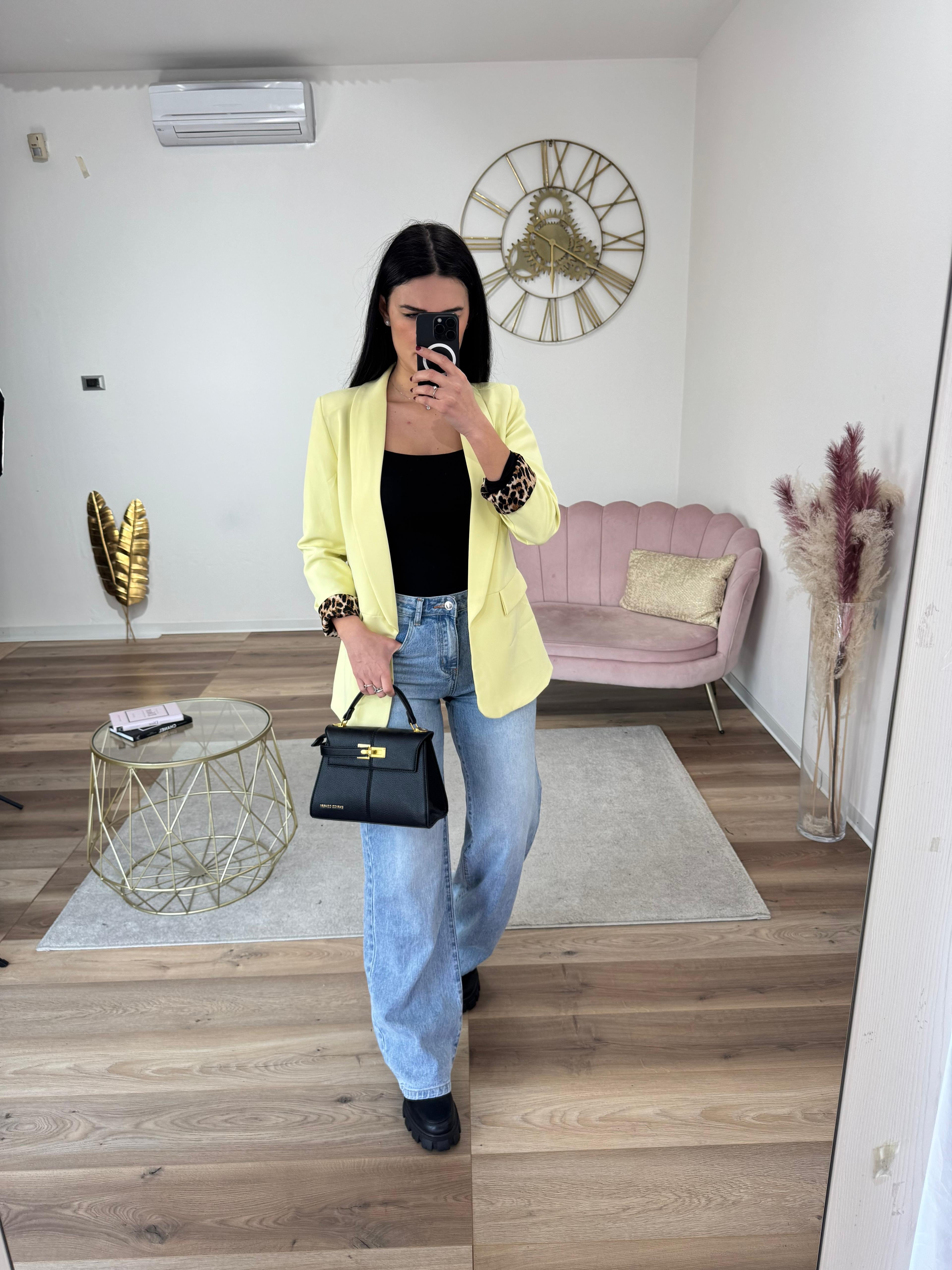 Blazer Animalier Giallo