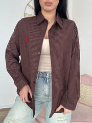 Camicia Gessata Cacao Love