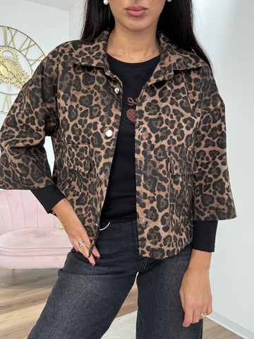 Giacca Denim Animalier