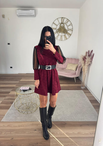 Abito Lovely Bordeaux