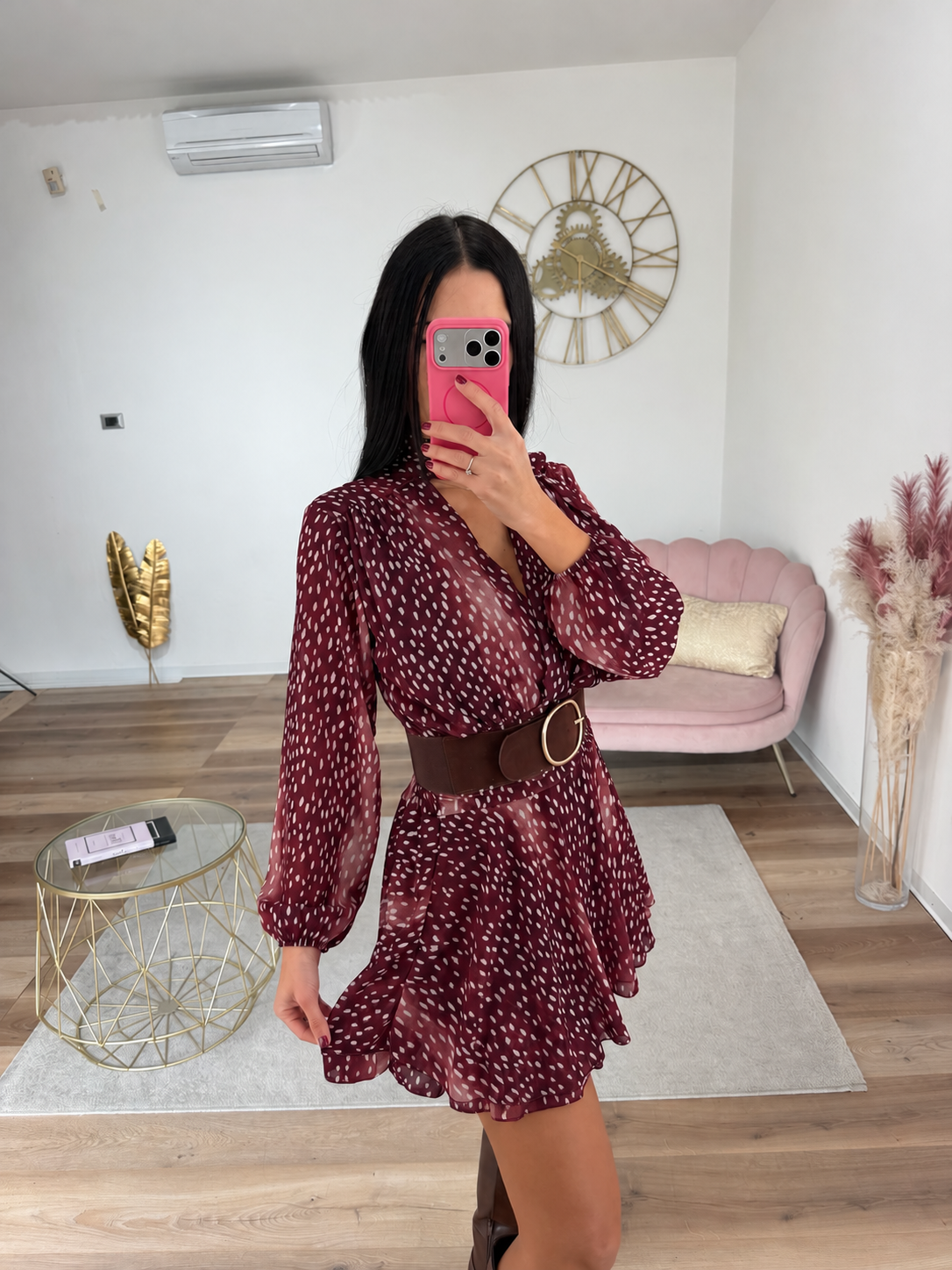 Abito Bambi Bordeaux