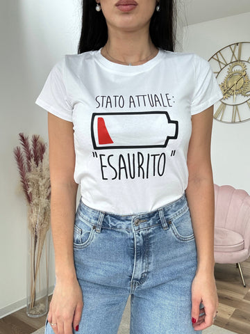 T-shirt Stato Attuale Esaurita