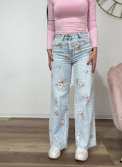Jeans Palazzo Flowers
