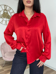 Camicia Satin Rossa