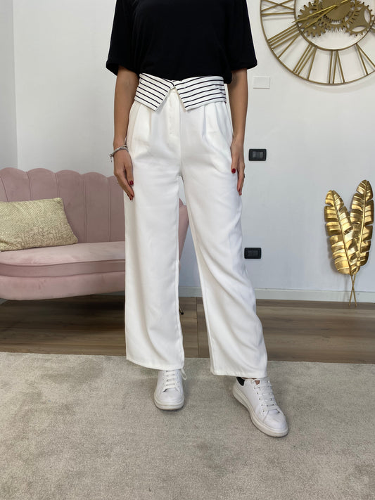 Pantalone Double Bianco