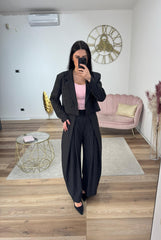 Completo Gessato Nero