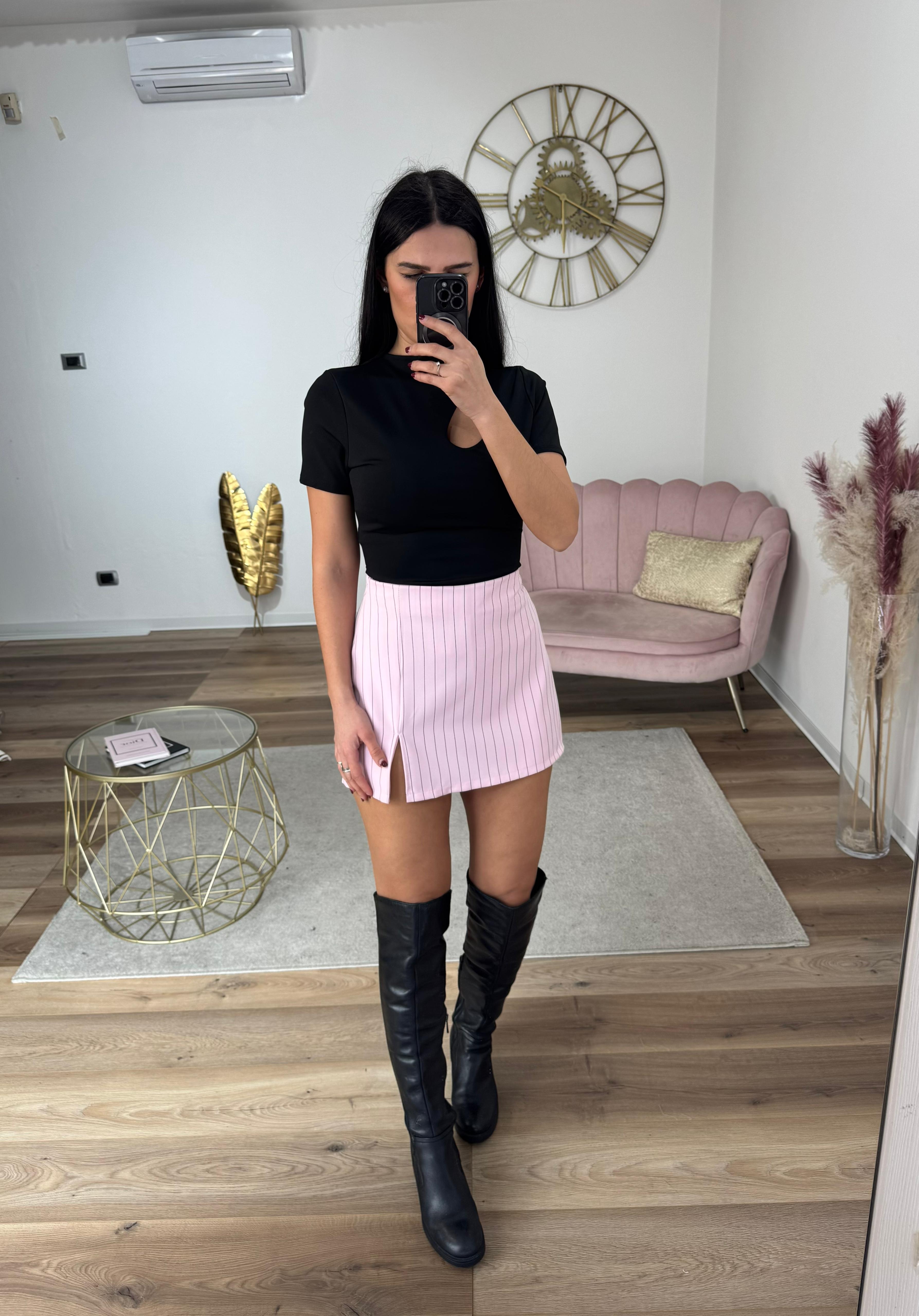 Pantagonna Gessato Rosa